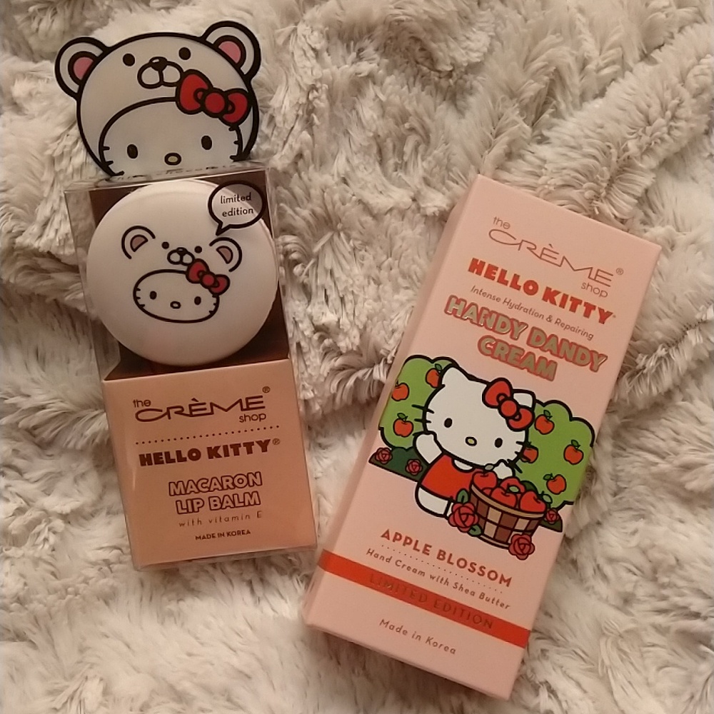 Hello Kitty Lip Balm/LE Hand cream Duo * NIB*